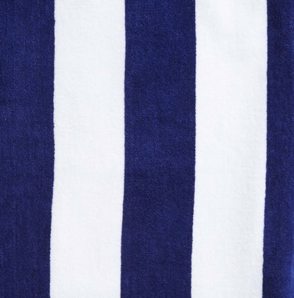 Cotton Velour Cabana Stripe Beach Towel - Novia Collection.
