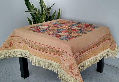 Tache Colorful Country Rustic Floral Morning Awakening Woven Tapestry Tablecloth (3089B)