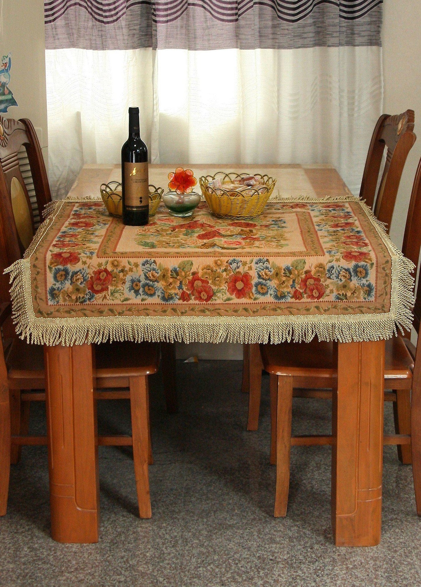 Tache Colorful Floral Country Rustic Morning Meadow Tablecloths (3098)
