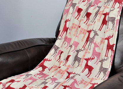Cozy Festive Holiday Throw Blanket 50" x 60"