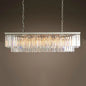 Timeless American Classic Crystal LED Chandeliers - Illuminate and Elevate Your Space with High-Quality Rectangular Lighting for Foyers, Living Rooms, and Dining Rooms
