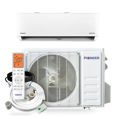 Pioneer Quantum Ultra 9,000 BTU 24 SEER2 230V High-Wall Ductless Energy-Star Mini-Split Air Conditioner Inverter Heat Pump Full Set