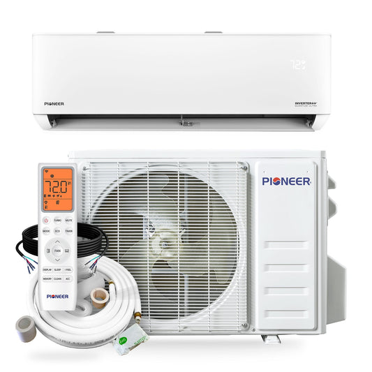Pioneer Quantum Ultra 23,000 BTU 23 SEER2 230V High-Wall Ductless Energy-Star Mini-Split Air Conditioner Inverter Heat Pump Full Set
