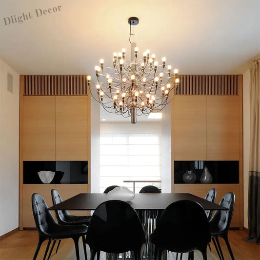Vintage Creative LED Chandeliers - Candle Light Italian Design Pendant Lighting for Living, Dining Room, Hall Decor, and Suspensions