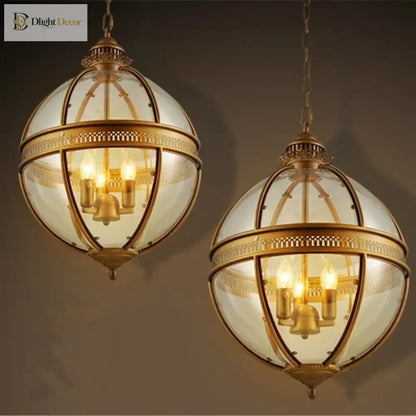 Vintage Globe Pendant Light | Modern Dining Room Lighting