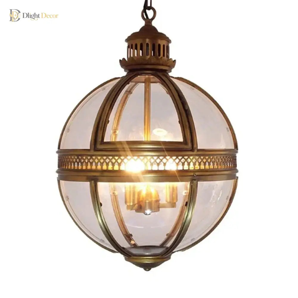 Vintage Globe Pendant Light | Modern Dining Room Lighting