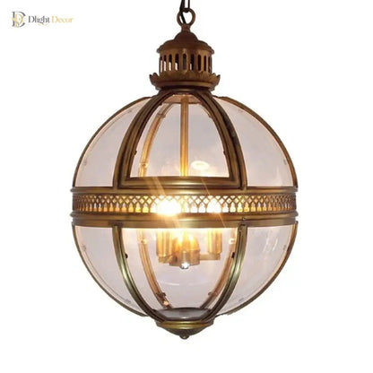 Vintage Globe Pendant Light | Modern Dining Room Lighting