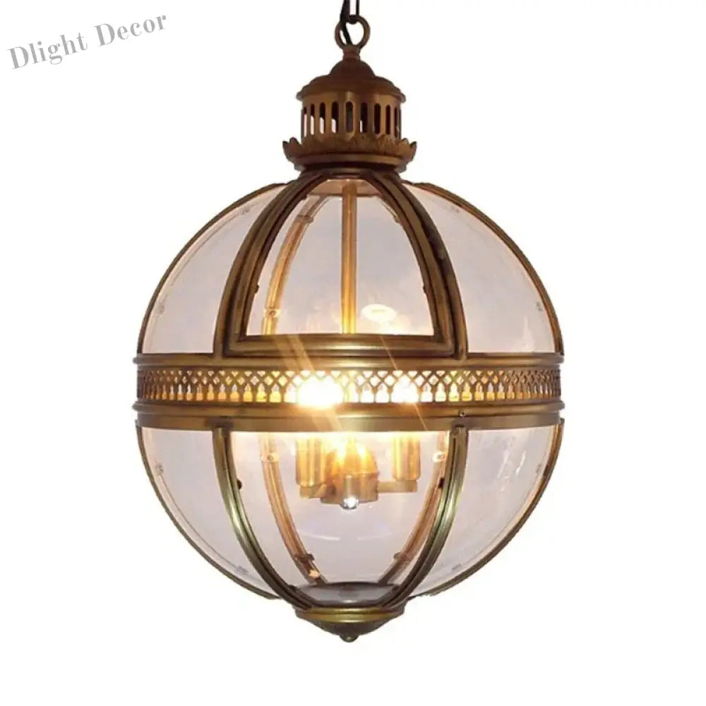 Vintage Loft Globe Pendant Lights - Retro Outdoor Lighting for Garden and Yard