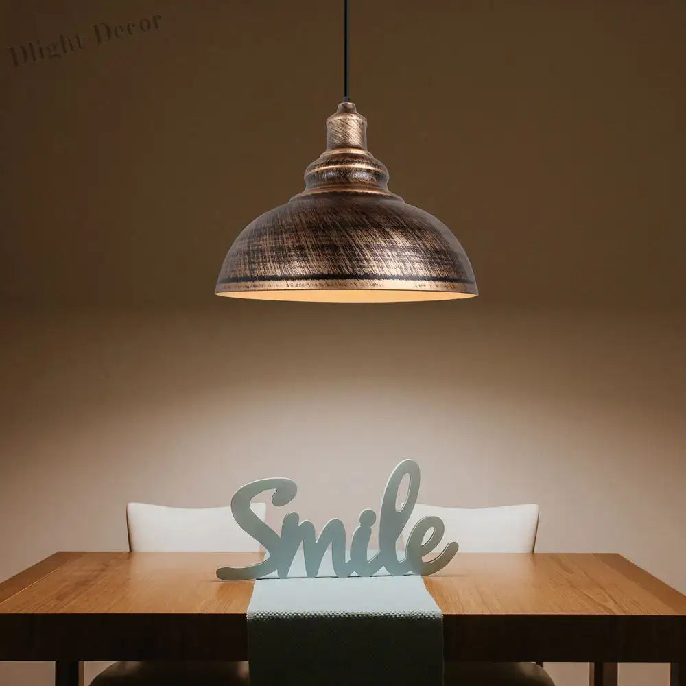 Vintage Loft Retro Industrial Pendant Lights for Home, Kitchen, and Bar Lighting - E27 Socket