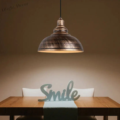 Vintage Loft Retro Industrial Pendant Lights for Home, Kitchen, and Bar Lighting - E27 Socket
