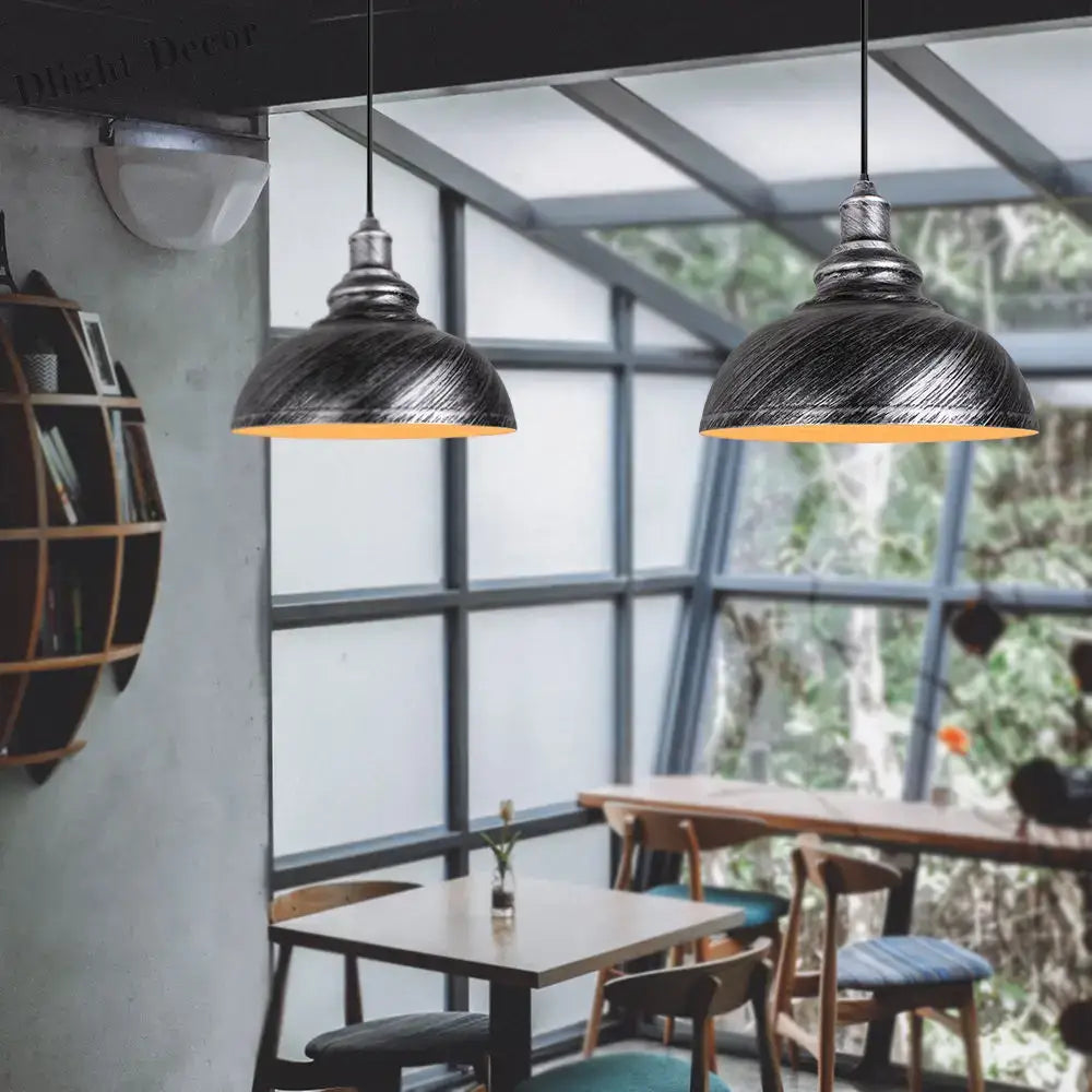 Vintage Loft Retro Industrial Pendant Lights for Home, Kitchen, and Bar Lighting - E27 Socket