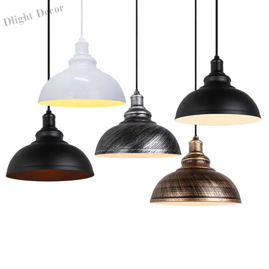 Vintage Loft Retro Industrial Pendant Lights for Home, Kitchen, and Bar Lighting - E27 Socket