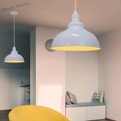 Vintage Loft Retro Industrial Pendant Lights for Home, Kitchen, and Bar Lighting - E27 Socket