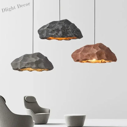 Wabi Sabi Designer Pendant Lamp - Minimalist LED Chandeliers for Restaurant, Bedroom, and Creative Home Decor