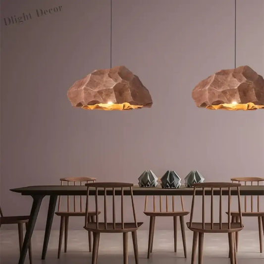 Wabi Sabi Designer Pendant Lamp - Minimalist LED Chandeliers for Restaurant, Bedroom, and Creative Home Decor