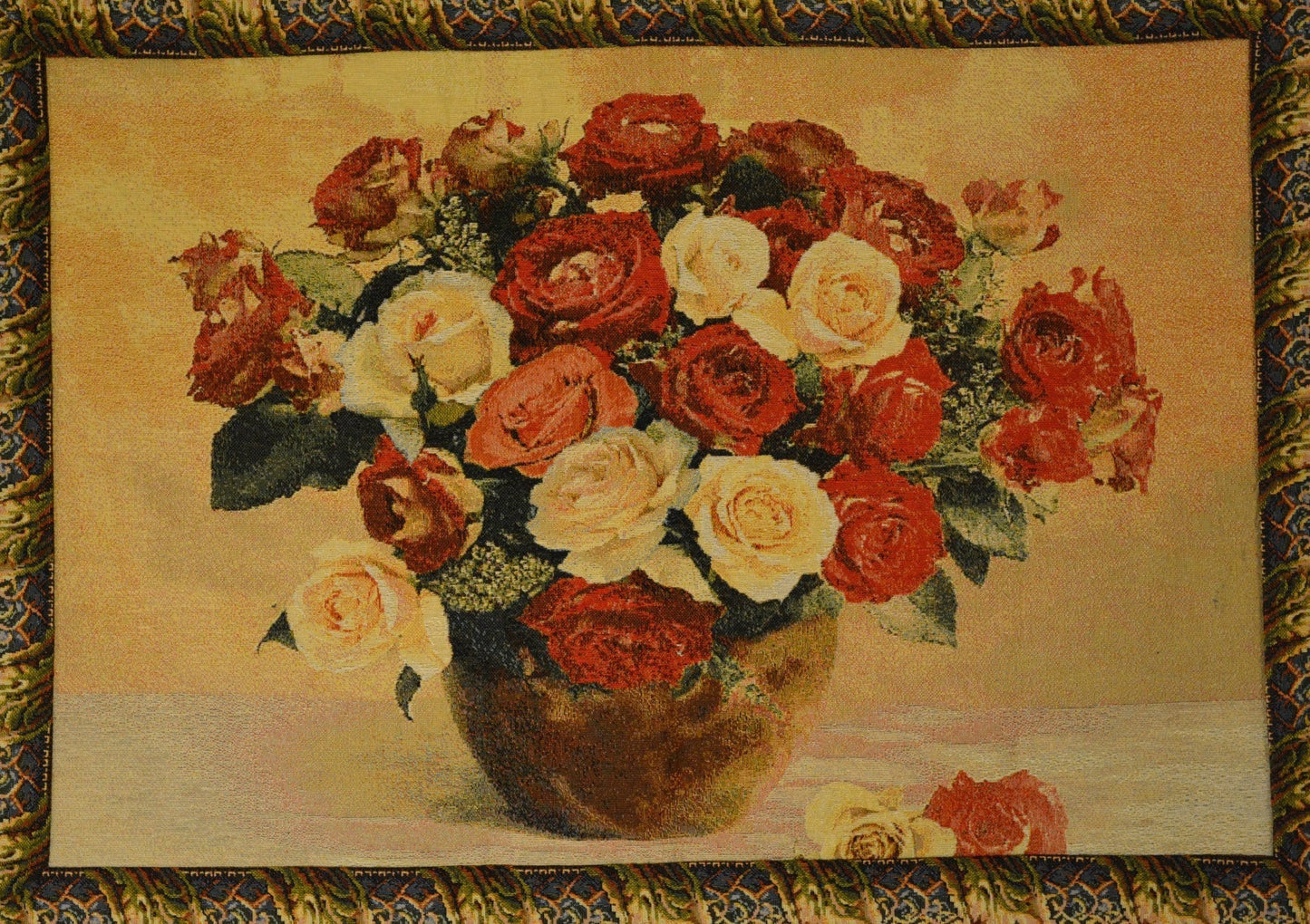 Tache Tapestry Red Rose Bouquet Valentine's Proposal Wall Hanging Art 27 x 20 (12442E)