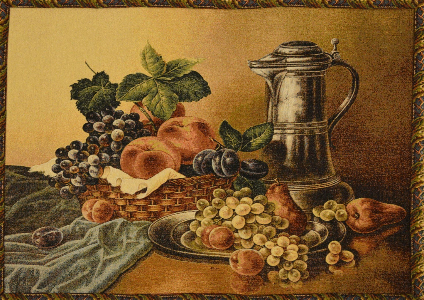 Tache Tapestry Fruit Bouquet Seasonal Harvest Feast Wall Hanging Art 33 x 24 (13123)
