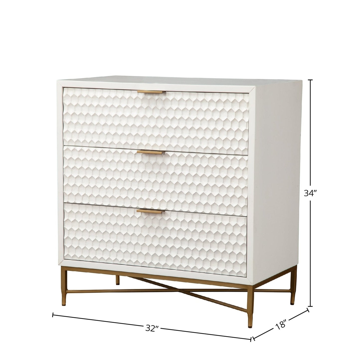 White Pearl Accent Chest