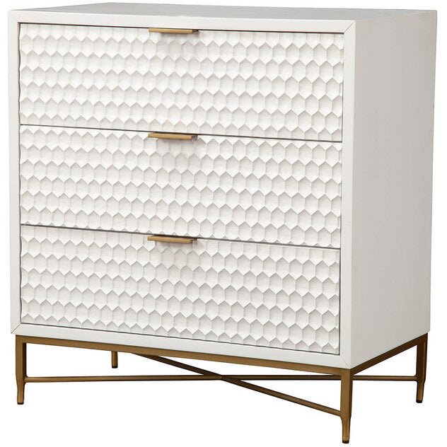 White Pearl Accent Chest