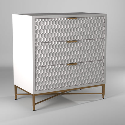 White Pearl Accent Chest