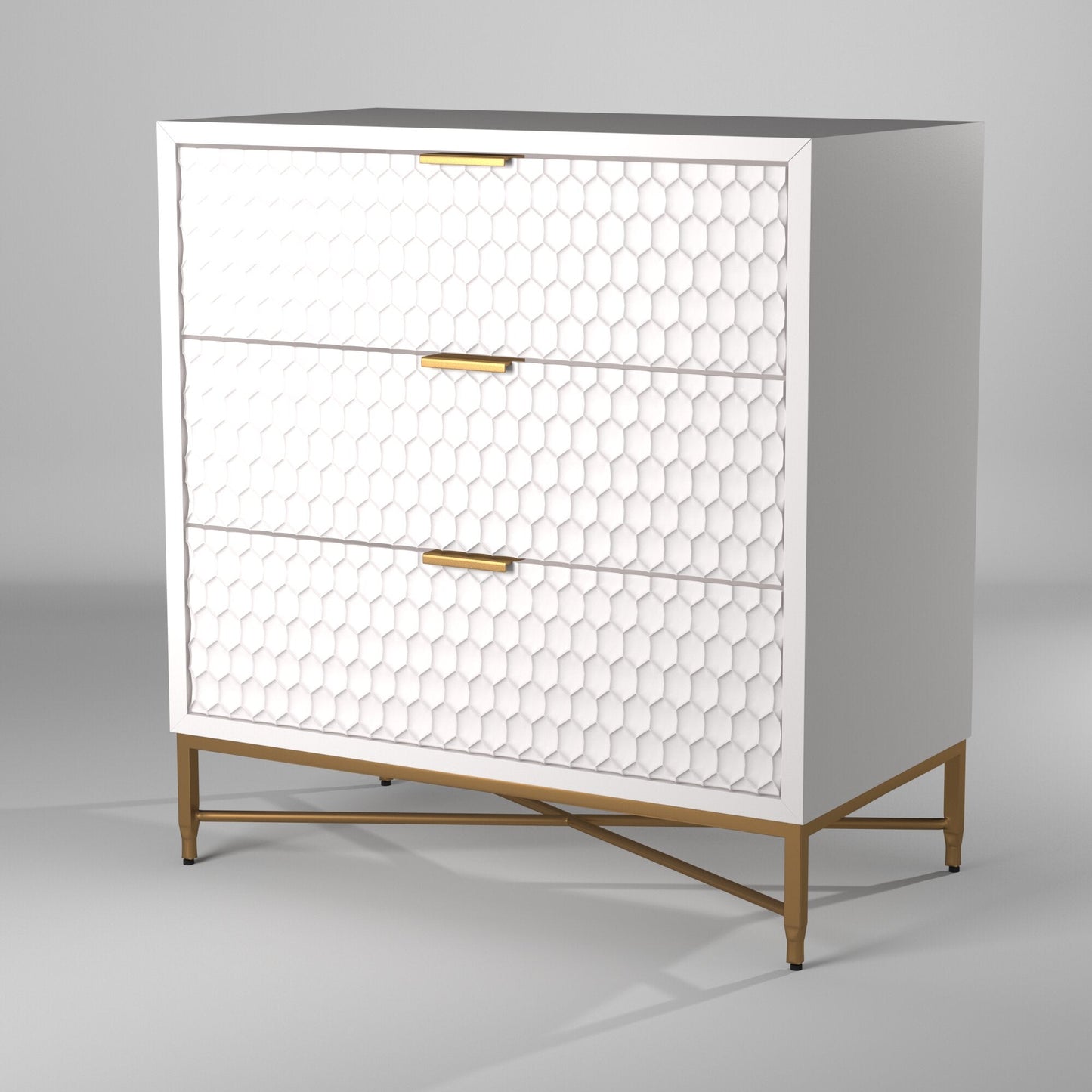 White Pearl Accent Chest