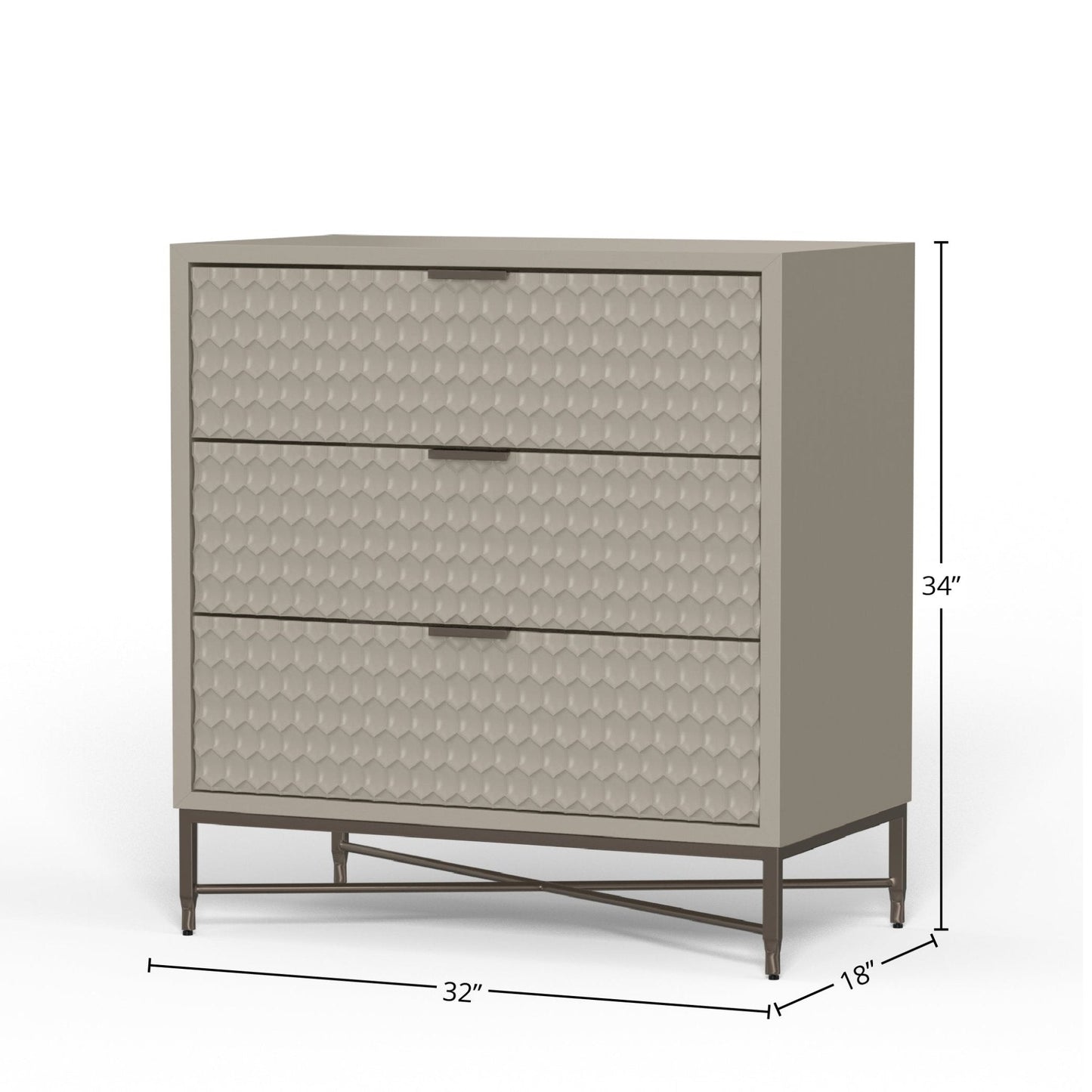 White Pearl Accent Chest