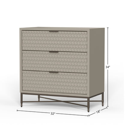 White Pearl Accent Chest