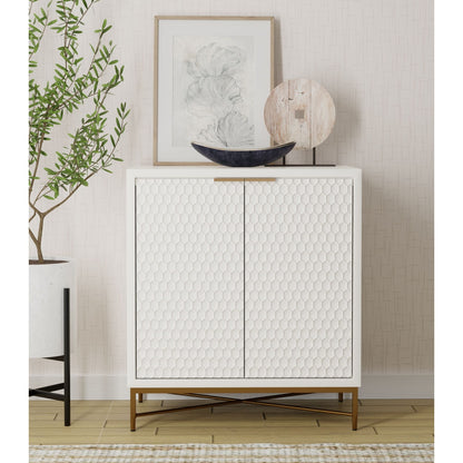 White Pearl Bar Cabinet