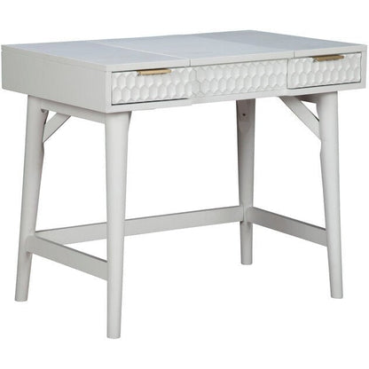 White Pearl Bedroom Vanity Desk