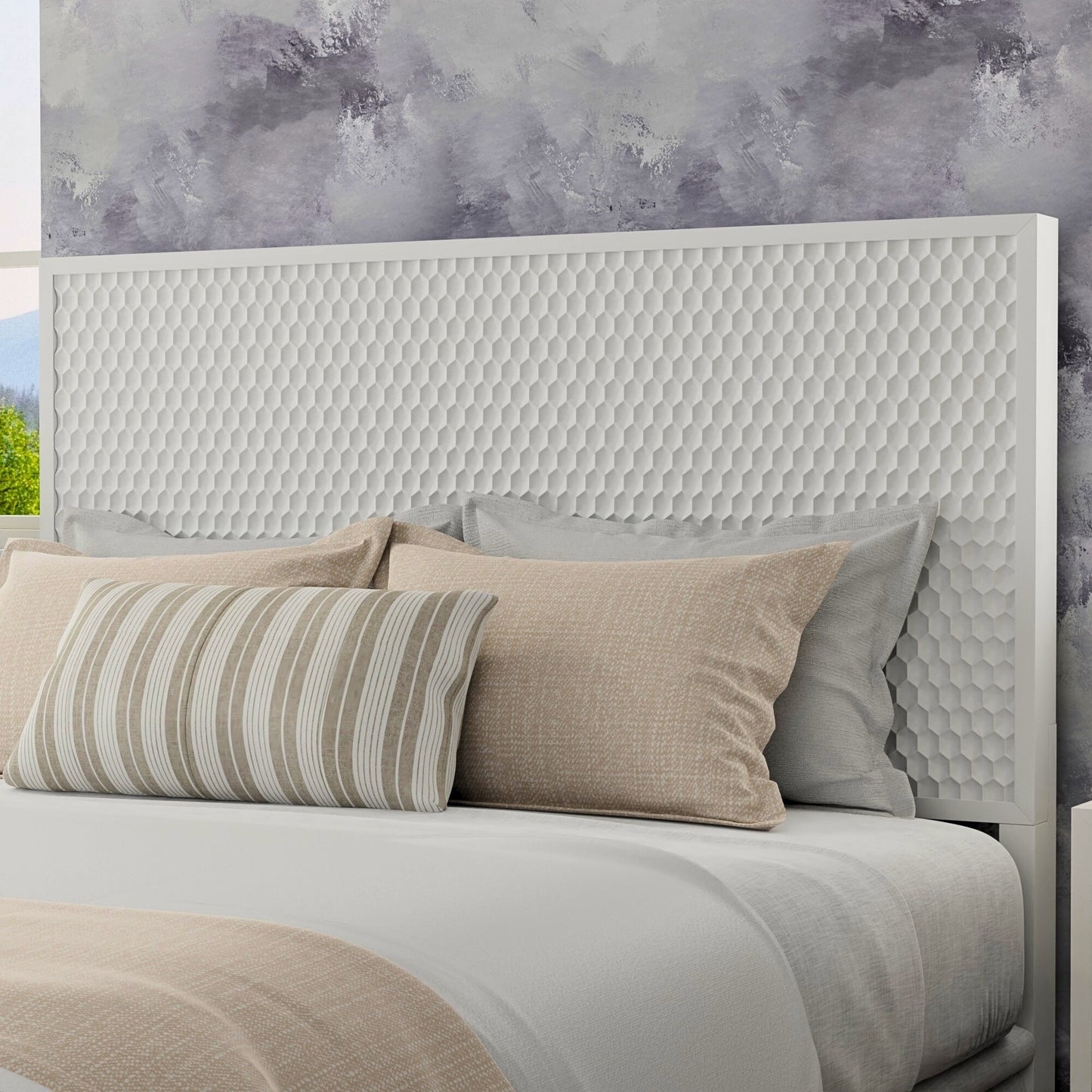 White Pearl Headboard