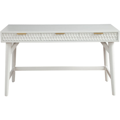 White Pearl Large Desk