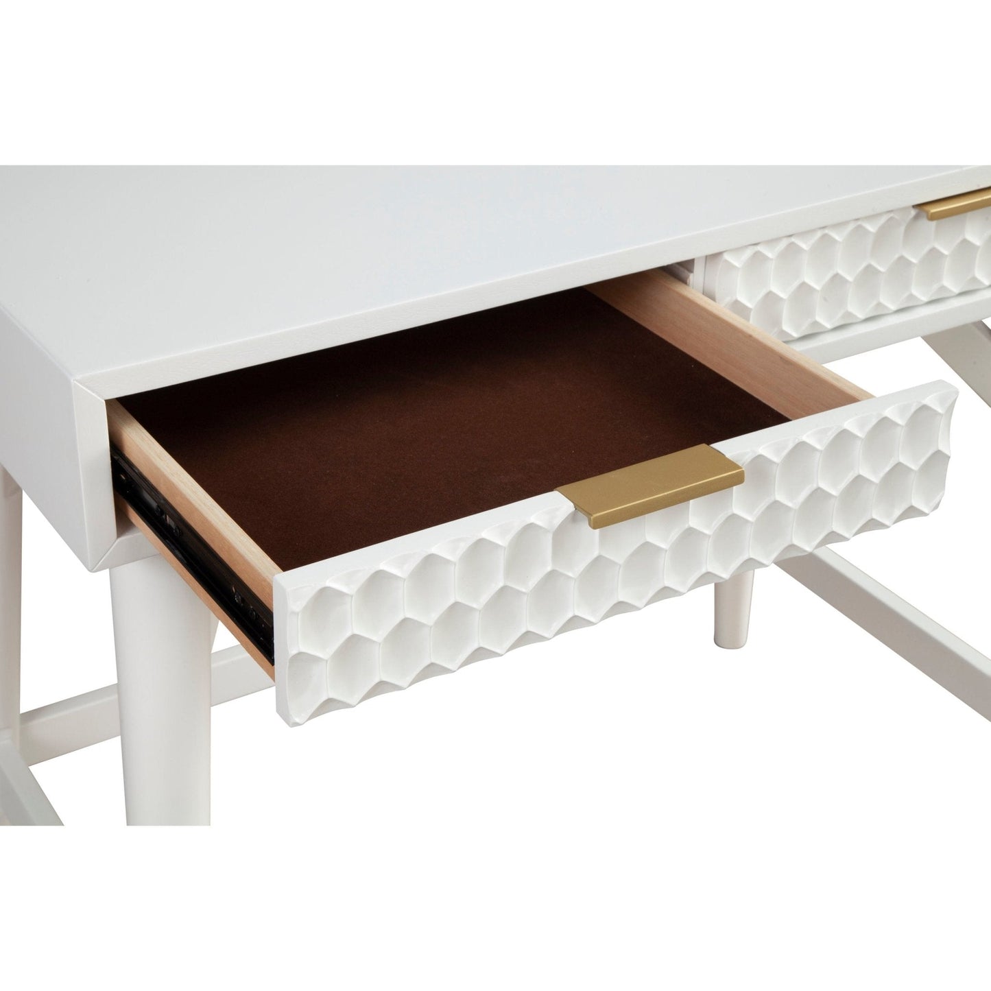 White Pearl Mini Desk