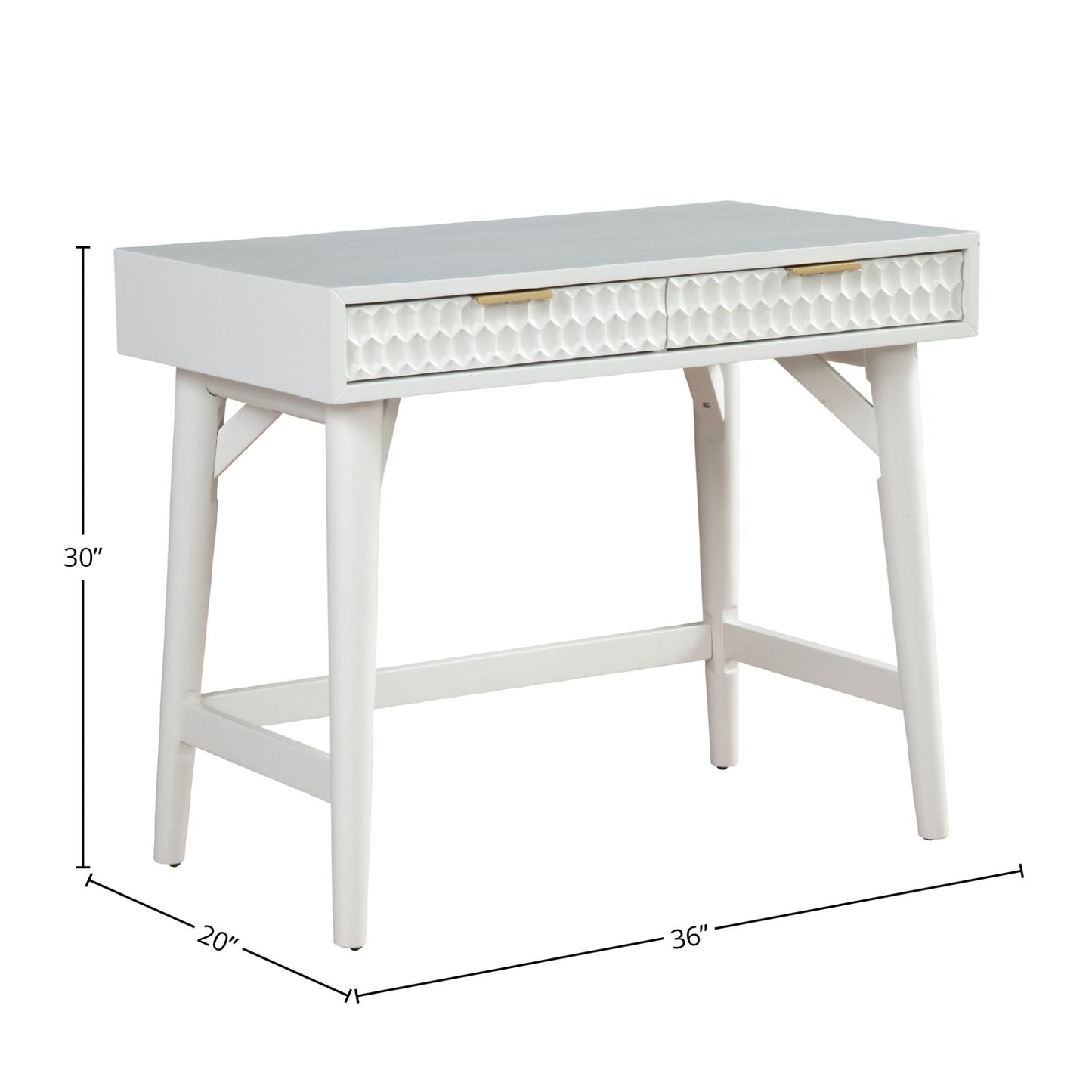 White Pearl Mini Desk