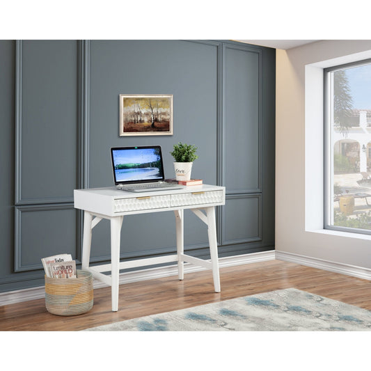 White Pearl Mini Desk