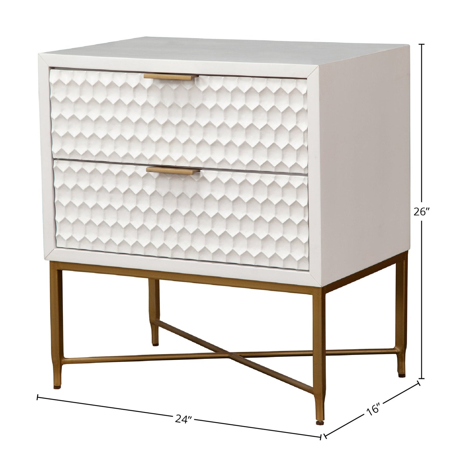 White Pearl Nightstand