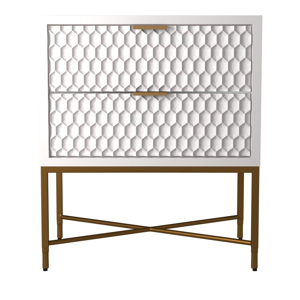 White Pearl Nightstand