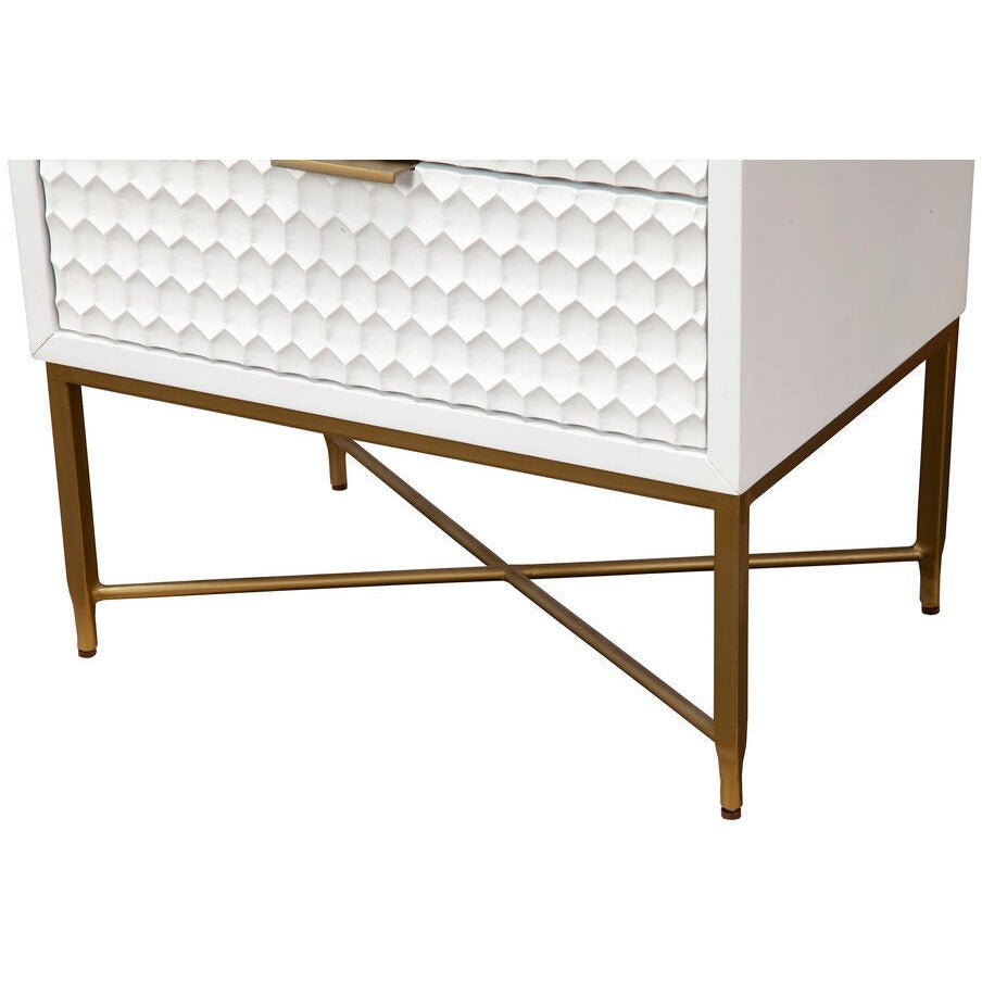 White Pearl Nightstand