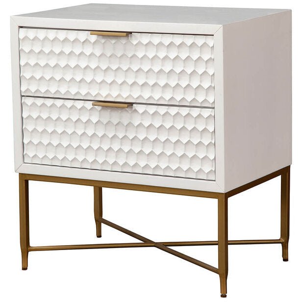 White Pearl Nightstand