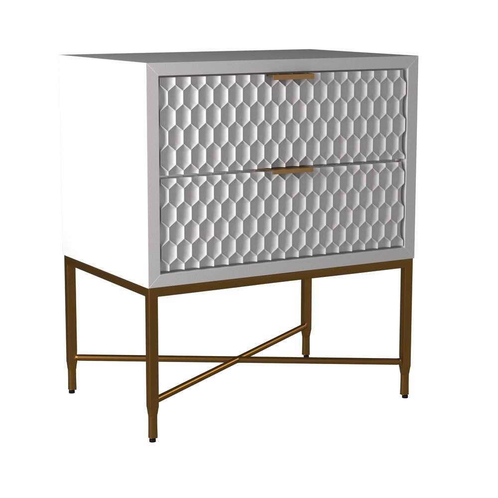 White Pearl Nightstand