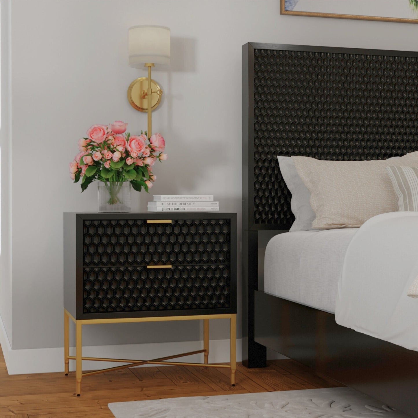White Pearl Nightstand