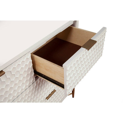 White Pearl TV Console