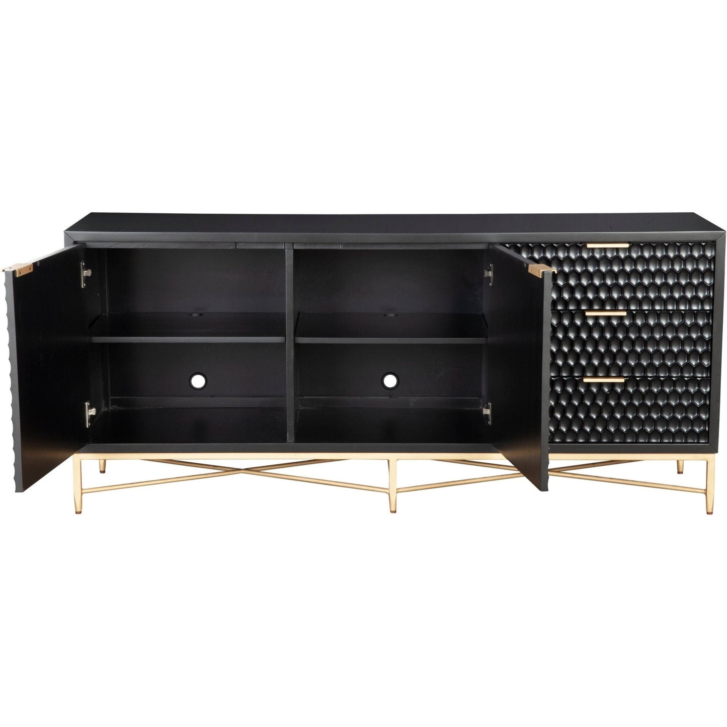 White Pearl TV Console