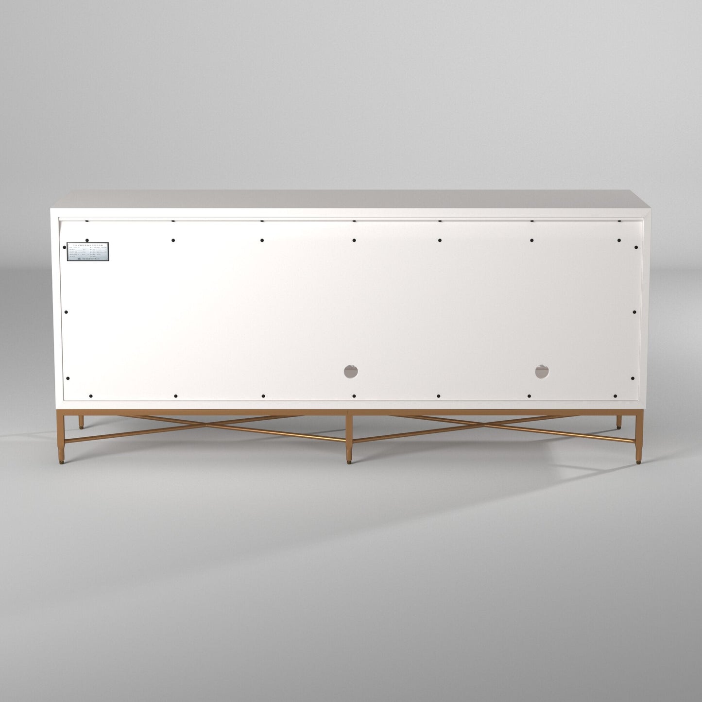 White Pearl TV Console