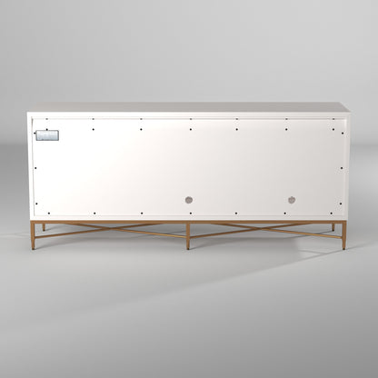 White Pearl TV Console