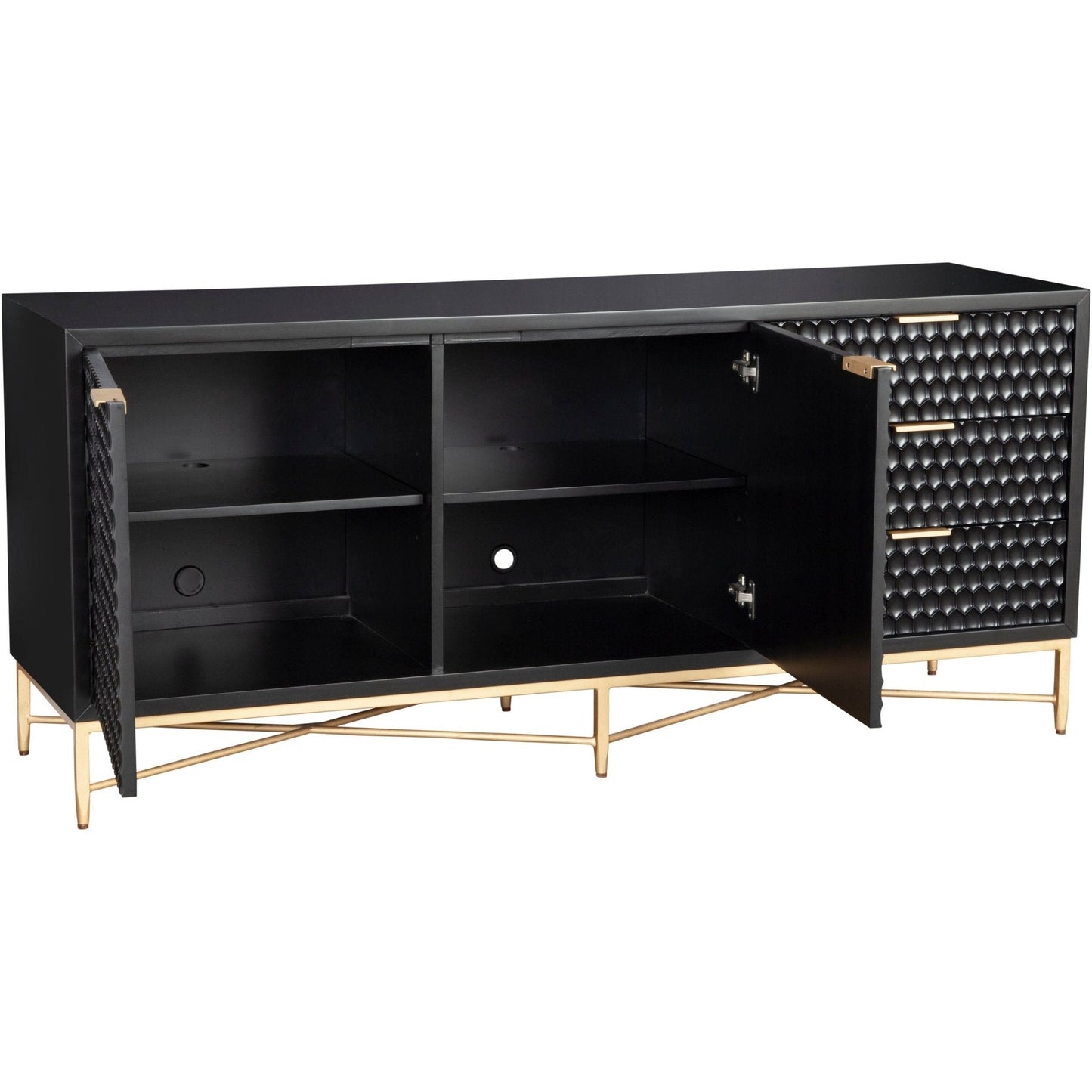 White Pearl TV Console