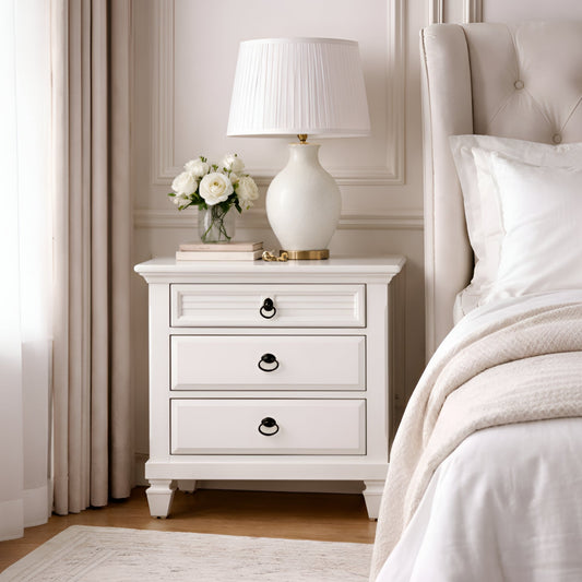 White Pine Solids Winchester Nightstand with Drawers