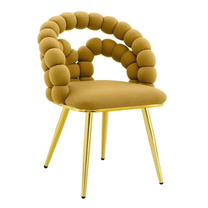 Puffy Bubble Ball Chain Chairs for Dining Room - Light Blue or Yellow