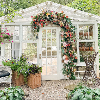 Oversized Outdoor Wooden Planters, Set of 2