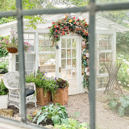 Oversized Outdoor Wooden Planters, Set of 2