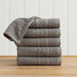 100% Cotton Checkered Jacquard Bath Towel Set - Giuliana Collection